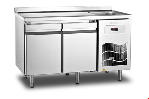 SBE 140- Tezgah Tipi Buzdolabı / Eviye Üst Tablalı